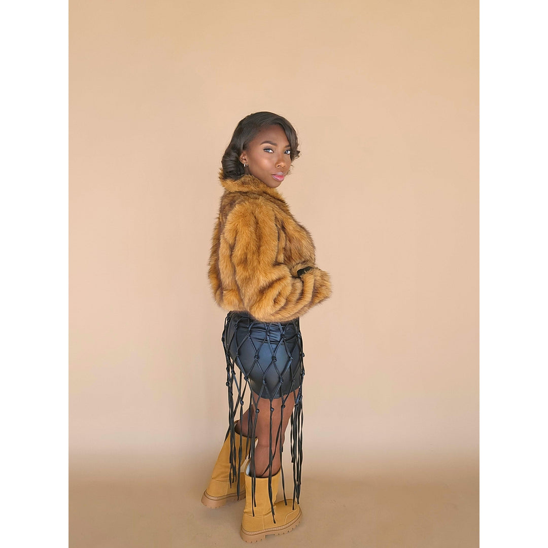 Brown Sugar Faux Fur Bomber Jacket – JaeLuxe Shoetique