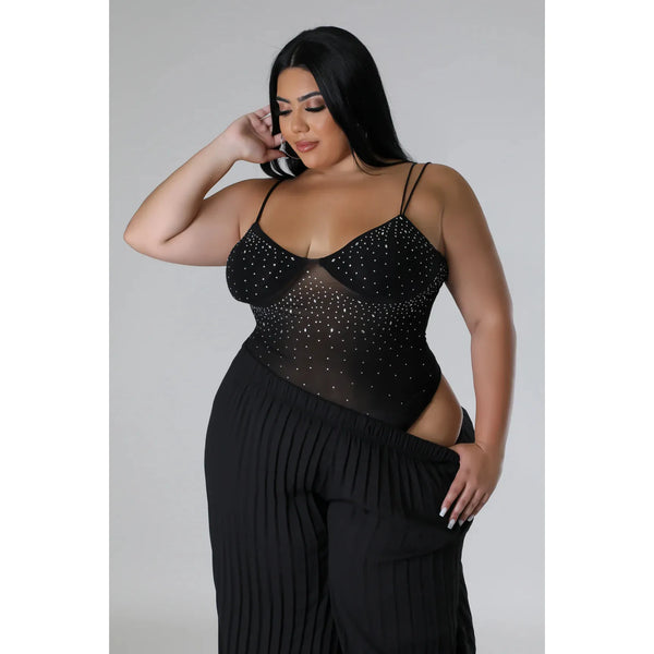 Glitz Girl Bodysuit - Black