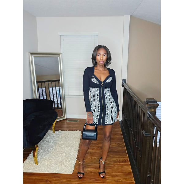 Go Girl Bodycon Dress - Black