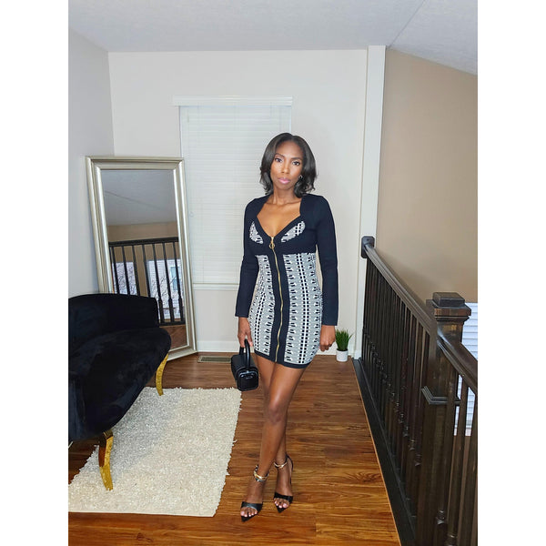 Go Girl Bodycon Dress - Black