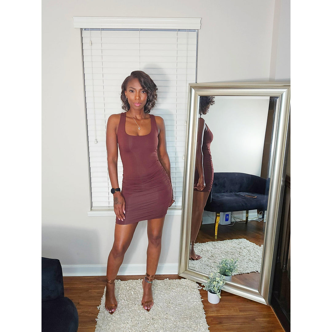 Sanai Ruched Mini Dress