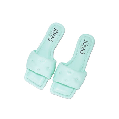 Marlowe Quilted Sandal - Mint